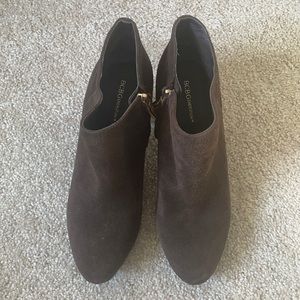 BCBG Brown Suede Booties